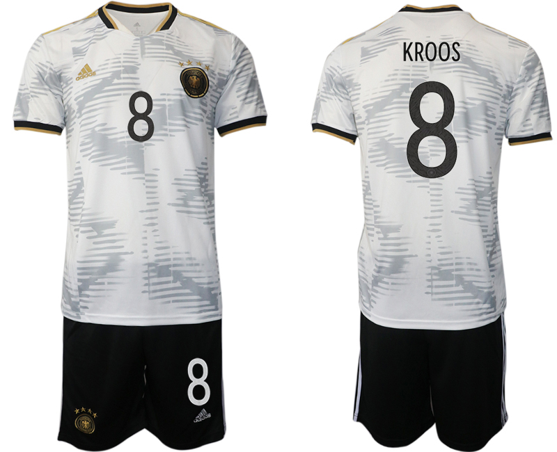 Men 2022 World Cup National Team Germany home white #8 Soccer Jersey